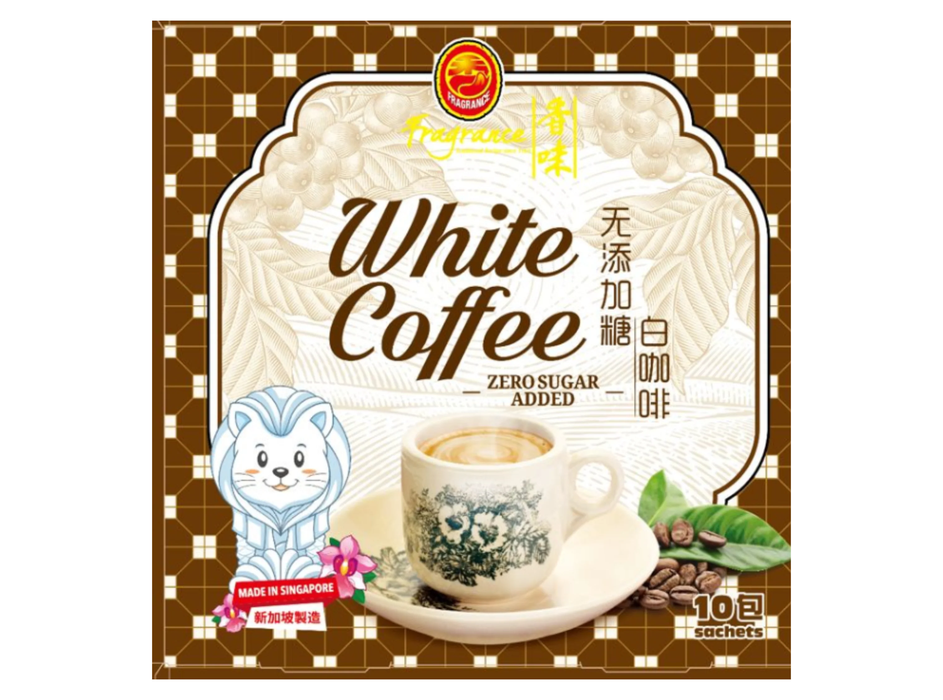 【BUY 1 GET 1 FREE】White Coffee [Zero Sugar] 无添加糖白咖啡(18g x 10 Sachets)