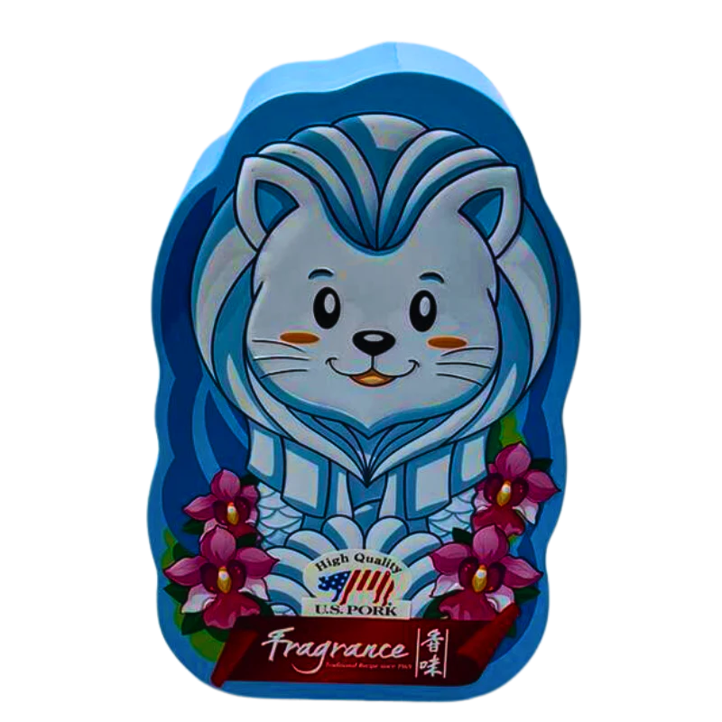 Merlion Tin Premium Kurobuta Bak Kwa 鱼尾狮铁盒顶级黑猪肉干 (150g) - Image 2