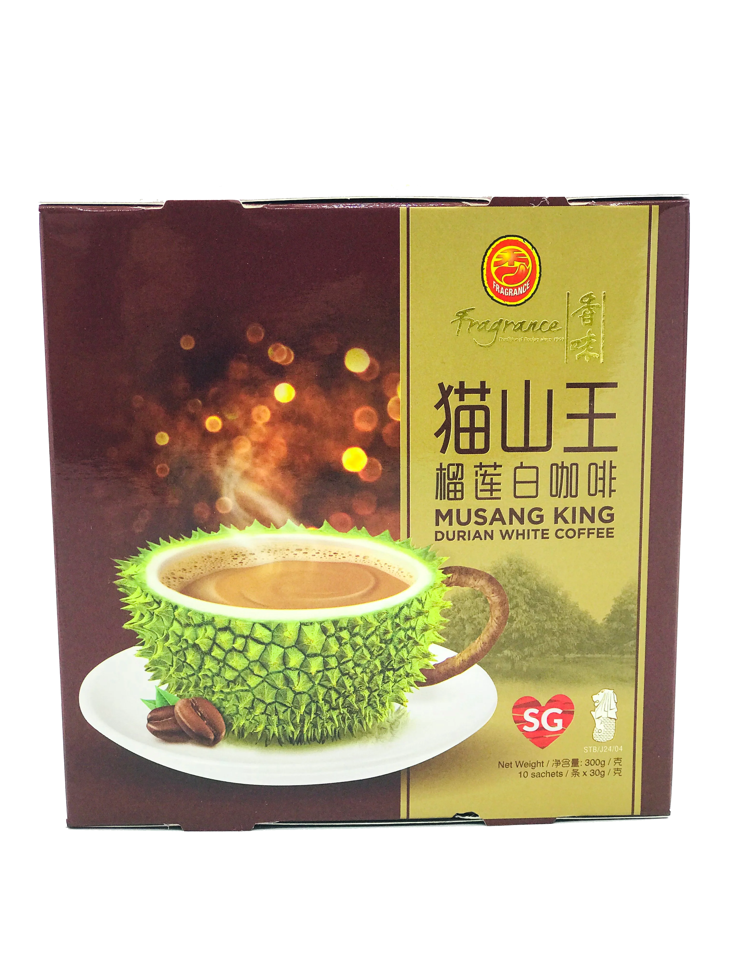【BUY 1 GET 1 FREE】Musang King Durian White Coffee  猫山王榴莲白咖啡